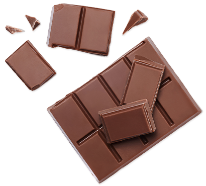 blocks of chocolate